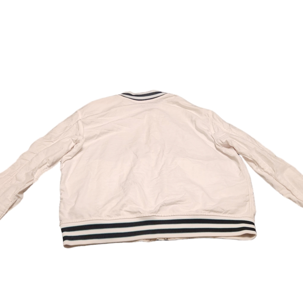 Zara Men's XL White Cotton/Polyester Bomber Jacket (used) - Picture 4 of 4